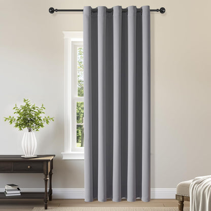 ChrisDowa Blackout Curtains Door Curtain for Doorway Privacy Closet Drapes
