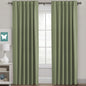 H.VERSAILTEX Blackout Curtains Thermal Insulated Window Treatment Panels Room Darkening Blackout Drapes for Living Room Back Tab/Rod Pocket Bedroom Draperies, 52 x 84 Inch, Light Sage, 2 Panels