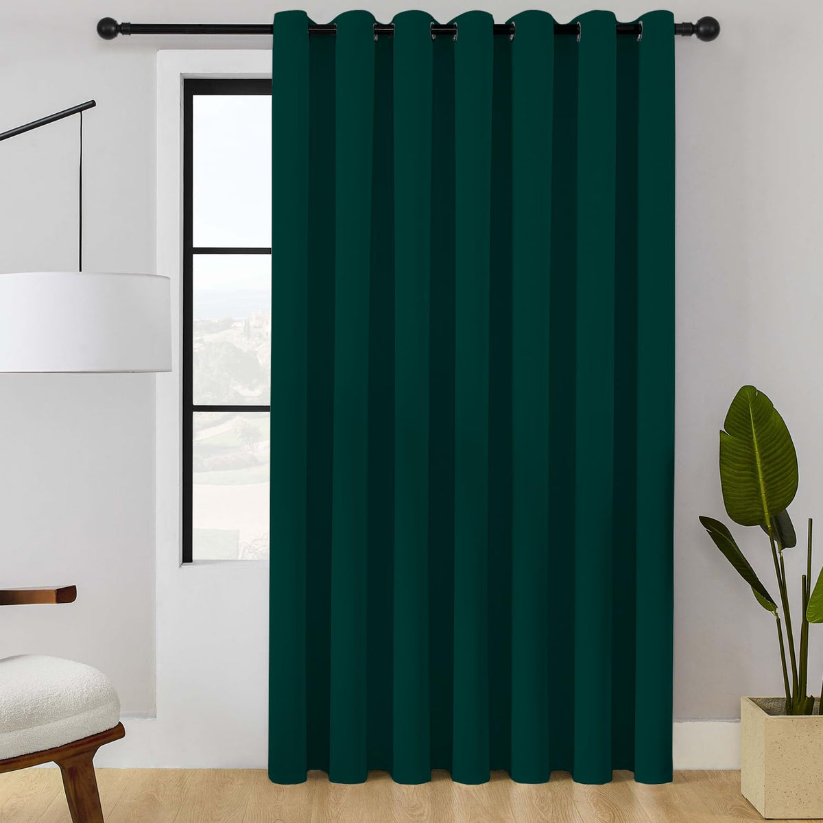 ChrisDowa Blackout Curtains Door Curtain for Doorway Privacy Closet Drapes