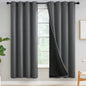 Yakamok Emerald Green Blackout Curtains 84 inches for Living Room, 52" Wide