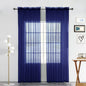SpaceDresser Sheer Voile Curtains for Living Room 84 Inch Long 2 Panels