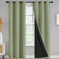 Yakamok Emerald Green Blackout Curtains 84 inches for Living Room, 52" Wide