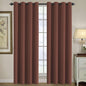 H.VERSAILTEX 100% Blackout Curtains for Bedroom Black Out Curtains 96 inch Thermal Insulated Long Blackout Curtains for Living Room, Energy Saving Curtains for Patio Door Grommet (1 Panel, Jet Black)