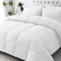 JOLLYVOGUE Full Comforter Set, Ultra-Soft Bed in a Bag Full Size 7 Pieces, Oeko-TEX Certified Bedding Set with Down Alternative Comforter, Sheets, Pillowcases & Shams, Black