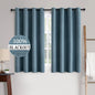 MIULEE 100% Blackout Linen Curtains for Bedroom 52x84 Inches Natural Beige