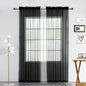 SpaceDresser Sheer Voile Curtains for Living Room 84 Inch Long 2 Panels