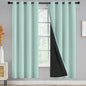Yakamok Emerald Green Blackout Curtains 84 inches for Living Room, 52" Wide