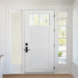 RYB HOME Blackout French Door Curtain, No Drill, W26 x L69, Black, 1 Panel