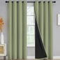 Yakamok Emerald Green Blackout Curtains 84 inches for Living Room, 52" Wide