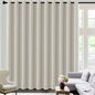 H.VERSAILTEX 100% Blackout Curtains for Bedroom Black Out Curtains 96 inch Thermal Insulated Long Blackout Curtains for Living Room, Energy Saving Curtains for Patio Door Grommet (1 Panel, Jet Black)