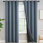 Yakamok Emerald Green Blackout Curtains 84 inches for Living Room, 52" Wide