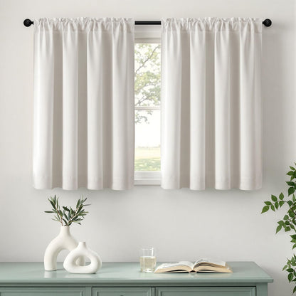 MIULEE Halloween Black Blackout Curtains for Bedroom Room 40"x63" 2 Panels