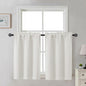 Gwine Black Tier Curtains 24 Inch Long 2 Panels for Kitchen
