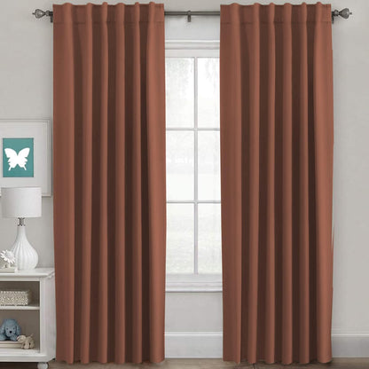 H.VERSAILTEX Blackout Curtains Thermal Insulated Window Treatment Panels Room Darkening Blackout Drapes for Living Room Back Tab/Rod Pocket Bedroom Draperies, 52 x 84 Inch, Light Sage, 2 Panels