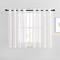 NICETOWN Semi Sheer Linen Ivory Curtains for Bedroom, W52xL84, 2 Panels
