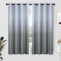 SimpleHome Ombre Black to Grey White Curtains for Living Room 52Wx84L