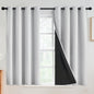 SimpleHome Cream 100% Blackout Curtains Room Darkening Living Room 84 Inch