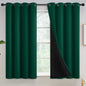 Yakamok Emerald Green Blackout Curtains 84 inches for Living Room, 52" Wide