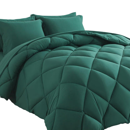 Cosybay 7pcs Reversible Comforter Set Full Down Alternative Bedding Sets