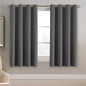 H.VERSAILTEX 100% Blackout Curtains for Bedroom Black Out Curtains 96 inch Thermal Insulated Long Blackout Curtains for Living Room, Energy Saving Curtains for Patio Door Grommet (1 Panel, Jet Black)