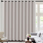H.VERSAILTEX 100% Blackout Curtains for Bedroom Black Out Curtains 96 inch Thermal Insulated Long Blackout Curtains for Living Room, Energy Saving Curtains for Patio Door Grommet (1 Panel, Jet Black)