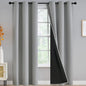 Yakamok Emerald Green Blackout Curtains 84 inches for Living Room, 52" Wide