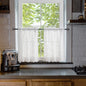 ALIGOGO Short White Lace Kitchen Curtains 36 Length 2 Panels W26 x L36 Inch