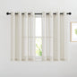 NICETOWN Semi Sheer Linen Ivory Curtains for Bedroom, W52xL84, 2 Panels