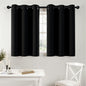 MIULEE Blackout Curtains for Bedroom 2 Panels 40 x 63 Inch Long Black