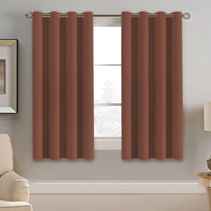 H.VERSAILTEX 100% Blackout Curtains for Bedroom Black Out Curtains 96 inch Thermal Insulated Long Blackout Curtains for Living Room, Energy Saving Curtains for Patio Door Grommet (1 Panel, Jet Black)