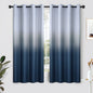 SimpleHome Ombre Black to Grey White Curtains for Living Room 52Wx84L