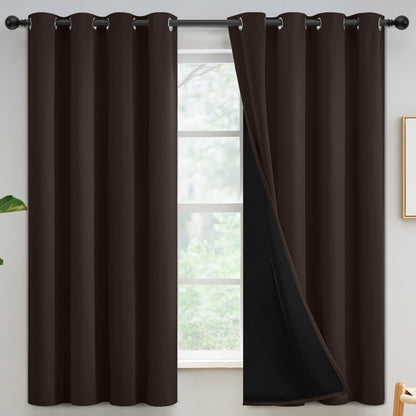 Yakamok Emerald Green Blackout Curtains 84 inches for Living Room, 52" Wide
