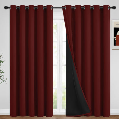 Yakamok Emerald Green Blackout Curtains 84 inches for Living Room, 52" Wide