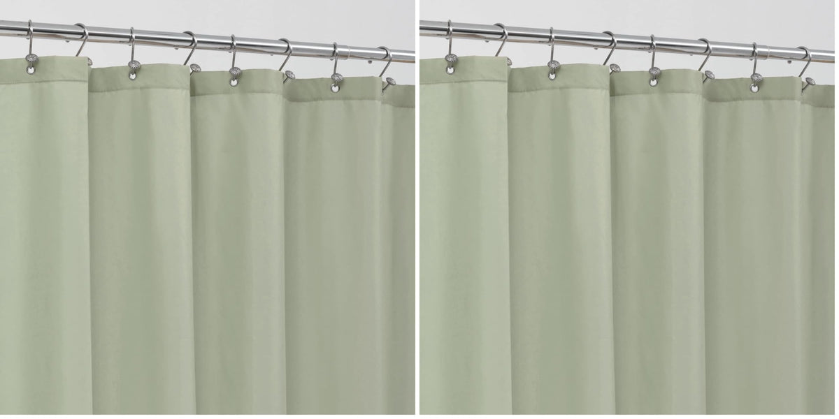 ALYVIA SPRING Waterproof Fabric Shower Curtain or Liner White, 72x72
