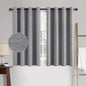 MIULEE 100% Blackout Linen Curtains for Bedroom 52x90 Inches Natural Beige