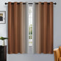 SimpleHome Ombre Black to Grey White Curtains for Living Room 52Wx84L