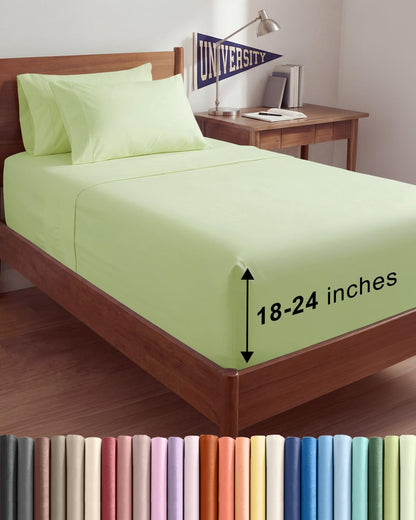CGK Extra Deep King Sheet Set - 6pc Cooling Sheets - White
