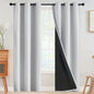 SimpleHome Cream 100% Blackout Curtains Room Darkening Living Room 84 Inch