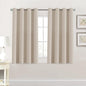 H.VERSAILTEX 100% Blackout Curtains for Bedroom Black Out Curtains 96 inch Thermal Insulated Long Blackout Curtains for Living Room, Energy Saving Curtains for Patio Door Grommet (1 Panel, Jet Black)