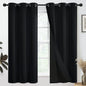 SimpleHome Cream 100% Blackout Curtains Room Darkening Living Room 84 Inch