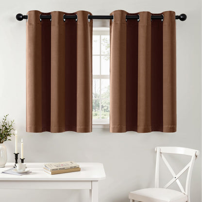 MIULEE Blackout Curtains for Bedroom 2 Panels 40 x 84 Inch Long Black