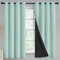Yakamok Emerald Green Blackout Curtains 84 inches for Living Room, 52" Wide