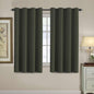 H.VERSAILTEX 100% Blackout Curtains for Bedroom Black Out Curtains 96 inch Thermal Insulated Long Blackout Curtains for Living Room, Energy Saving Curtains for Patio Door Grommet (1 Panel, Jet Black)