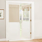 RYB HOME Blackout French Door Curtain, No Drill, W26 x L69, Black, 1 Panel