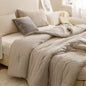 ROSGONIA King Size Comforter Set Olive Green, 3pcs (1 Boho Comforter & 2 Pillowcases), Lightweight Bedding Blanket All Season Bedspreads Quilt