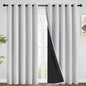 SimpleHome Cream 100% Blackout Curtains Room Darkening Living Room 84 Inch