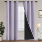 Yakamok Emerald Green Blackout Curtains 84 inches for Living Room, 52" Wide