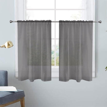 SpaceDresser Sheer Voile Curtains for Living Room 84 Inch Long 2 Panels