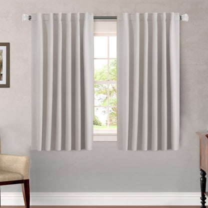 H.VERSAILTEX Blackout Curtains Thermal Insulated Window Treatment Panels Room Darkening Blackout Drapes for Living Room Back Tab/Rod Pocket Bedroom Draperies, 52 x 84 Inch, Light Sage, 2 Panels