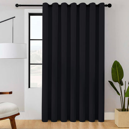 ChrisDowa Blackout Curtains Door Curtain for Doorway Privacy Closet Drapes